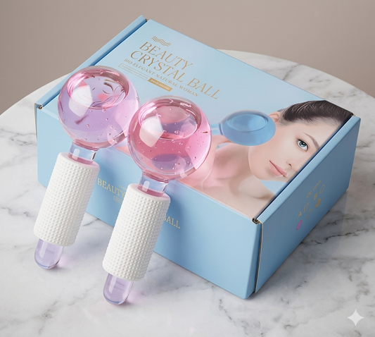 Masajeador Facial Frío de Cristal — Duo Pack