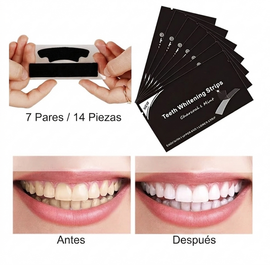 Tiras blanqueadoras de carbón activado