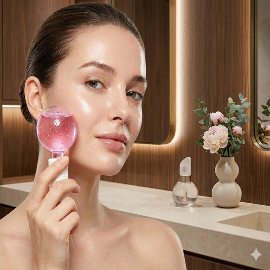 Masajeador Facial Frío de Cristal — Duo Pack